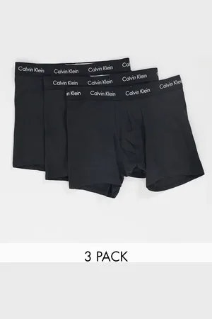 Calvin Klein Cotton Stretch 3-pack boxer briefs with logo waistband in