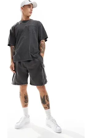 Only & Sons Cargo sweat shorts in washed - part of a set