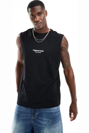 JACK & JONES Oversized tank with chest logo in