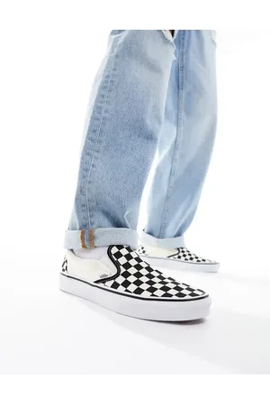 Vans Slip-On checkerboard sneakers in and white