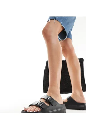 Yours Double strap sandals in