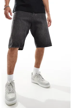 JACK & JONES Ron skater fit denim shorts in washed
