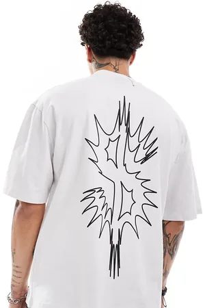 COLLUSION Oversized graphic logo t-shirt with dollar sign back print in