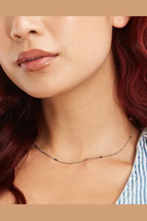 LOST SOULS Stainless steel fine chain necklace in