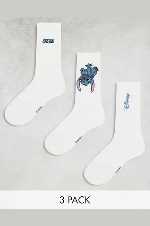 ASOS 3 pack socks with Lilo and Stitch artwork in