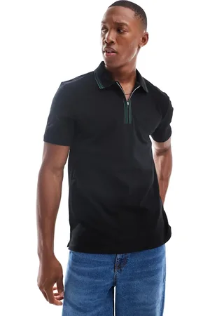 Paul Smith Contrast zip regular fit polo shirt in