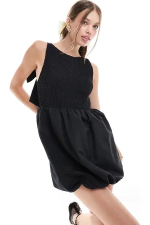ASOS Bow back bubble hem mini dress in