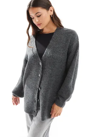 Cotton On Cotton On oversized cardigan in charcoal heather
