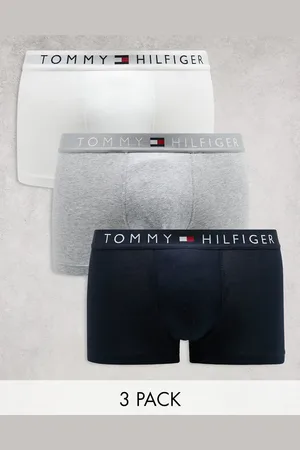 Tommy Hilfiger Tommy Jeans original 3 pack boxer briefs in navy/gray/white