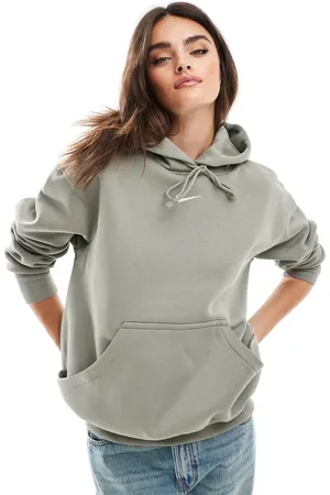 Nike Phoenix Fleece oversized hoodie in khaki