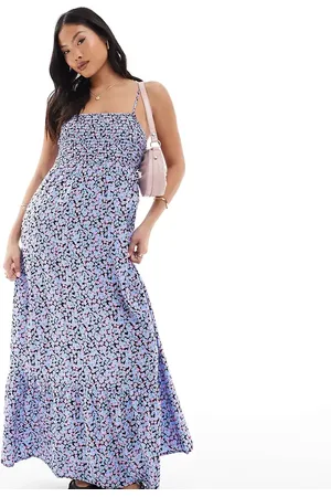VERO MODA Smocked bust maxi dress in floral print