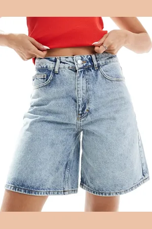 ASOS Denim bermuda short in bleach