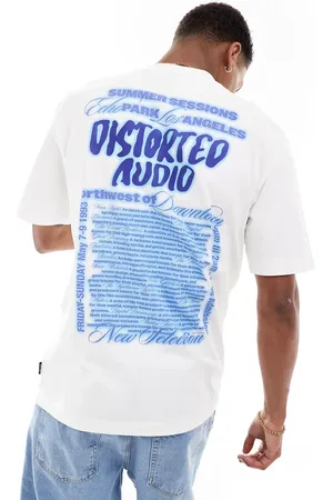 Only & Sons Relaxed fit T-shirt with distorted back print in