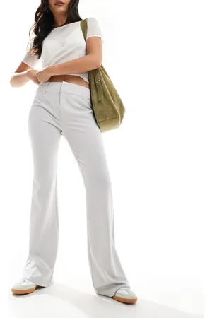 Pull&Bear Tailored flared pants in light
