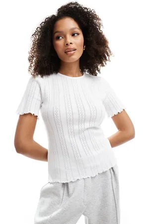 Object Pointelle short sleeved t-shirt in