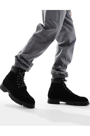 ASOS Lace up worker boots in suede
