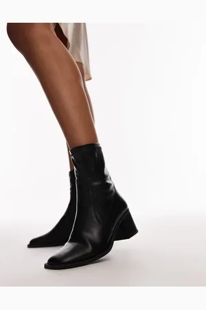 Topshop Nicole block heel ankle boots in