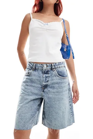 ASOS Denim Bermuda shorts in mid