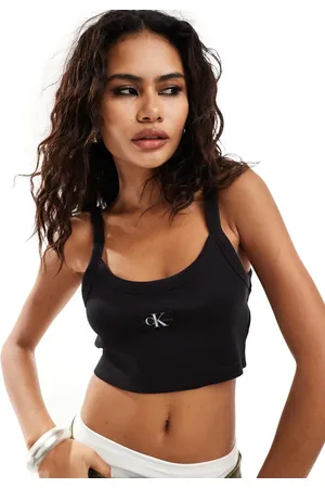 Calvin Klein Ribbed bralet top in