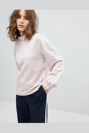 SELECTED Femme Sweatshirt With High Neck And Sleeve Detail