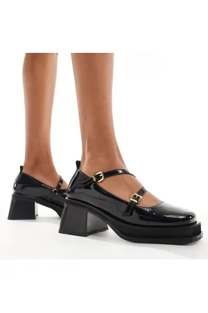WALK LONDON Mary jane flatform shoes in patent