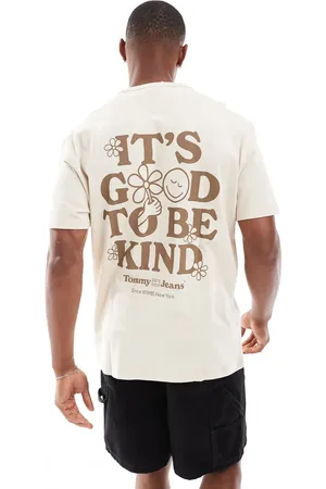 Tommy Hilfiger Regular novelty graphic T-shirt in beige