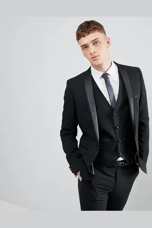Harry Brown Slim 50% Wool Split Lapel Dinner Suit Jacket