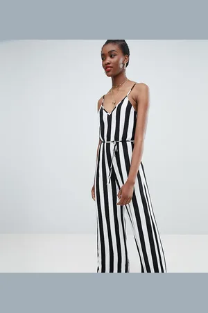 New Look Stripe Strappy Jumpsuit