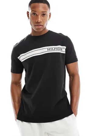 Tommy Hilfiger Monotype stripe lounge T-shirt in