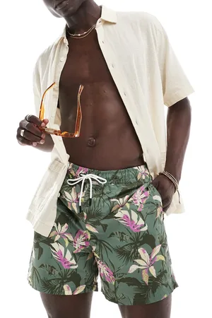 JACK & JONES Swim shorts with floral print in