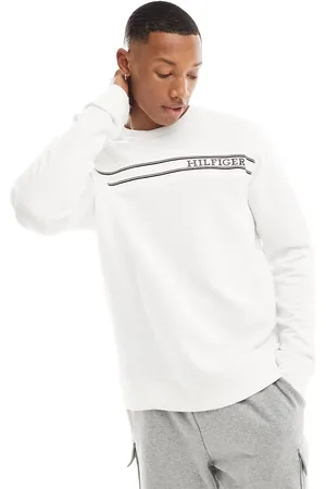 Tommy Hilfiger Monotype stripe lounge sweatshirt in