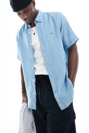 Tommy Hilfiger Pigment dyed linen regular fit shirt in