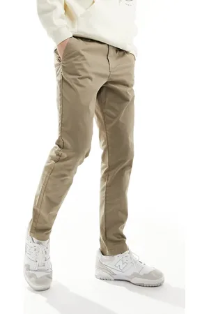 SELECTED Slim fit chino in beige