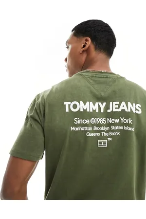 Tommy Hilfiger Regular washed essential t-shirt in olive