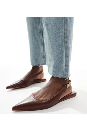 ASOS Link sling back ballet in tan