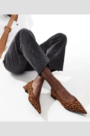 ASOS Lavinia heeled ballet in leopard