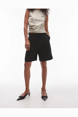 Topshop Tailored shorts in black