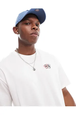 JACK & JONES Oversized t-shirt with poker front chest embroidery in