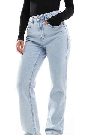 Stradivarius D98 Petite straight leg jeans in light
