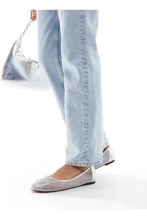 Public Desire Lula bow ballet flats in mesh