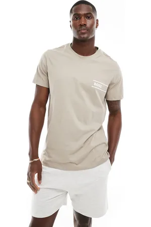 HUGO BOSS Logo t-shirt in dark beige