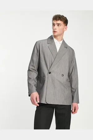 JACK & JONES Originals oversized suit jacket in pinstripe