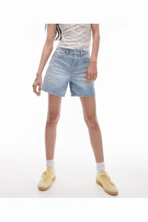 Topshop Denim shorts in bleach