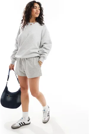 Cotton On Cotton On box fit crew fleece sweatshirt in gray