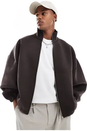 ASOS Extreme oversized scuba track jacket in