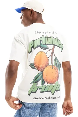 Liquor N Poker Liquor & Poker oversized t-shirt with fruit back print in