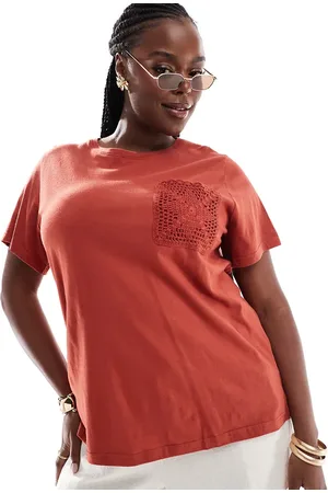 Yours Oversized t-shirt in rust