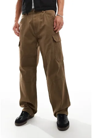 Pull&Bear Straight leg cargo pants in