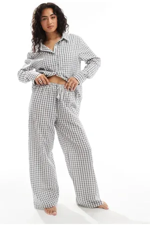 Luna Mix&Match oversized pajama bottoms in gingham