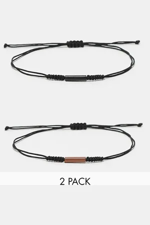 ASOS 2-pack multi-purpose cord bracelets in
